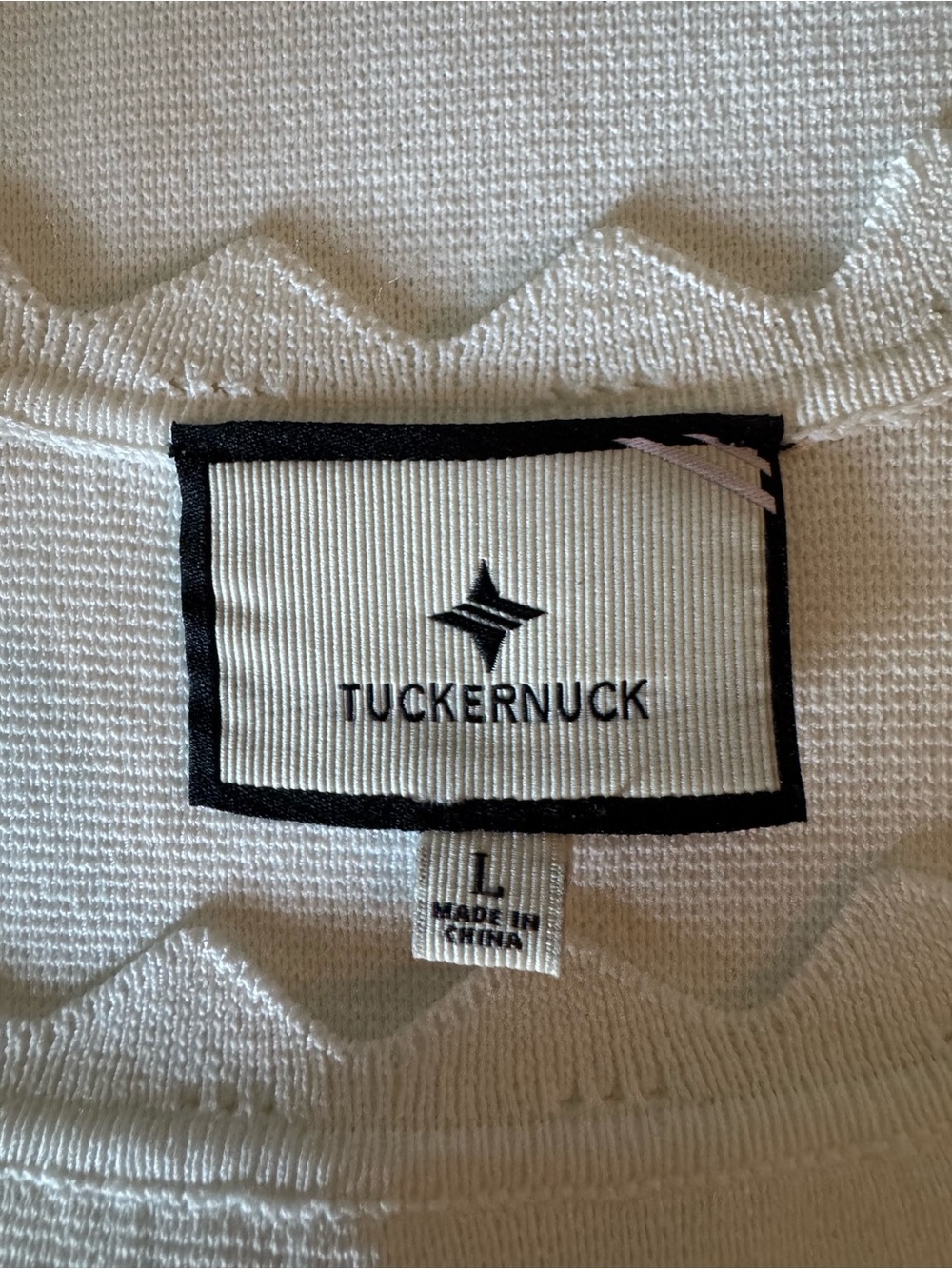 Tuckernuck NWOT Ric Rac Compression Tank White Scallop-Trim Knit Large - Picture 8 of 10
